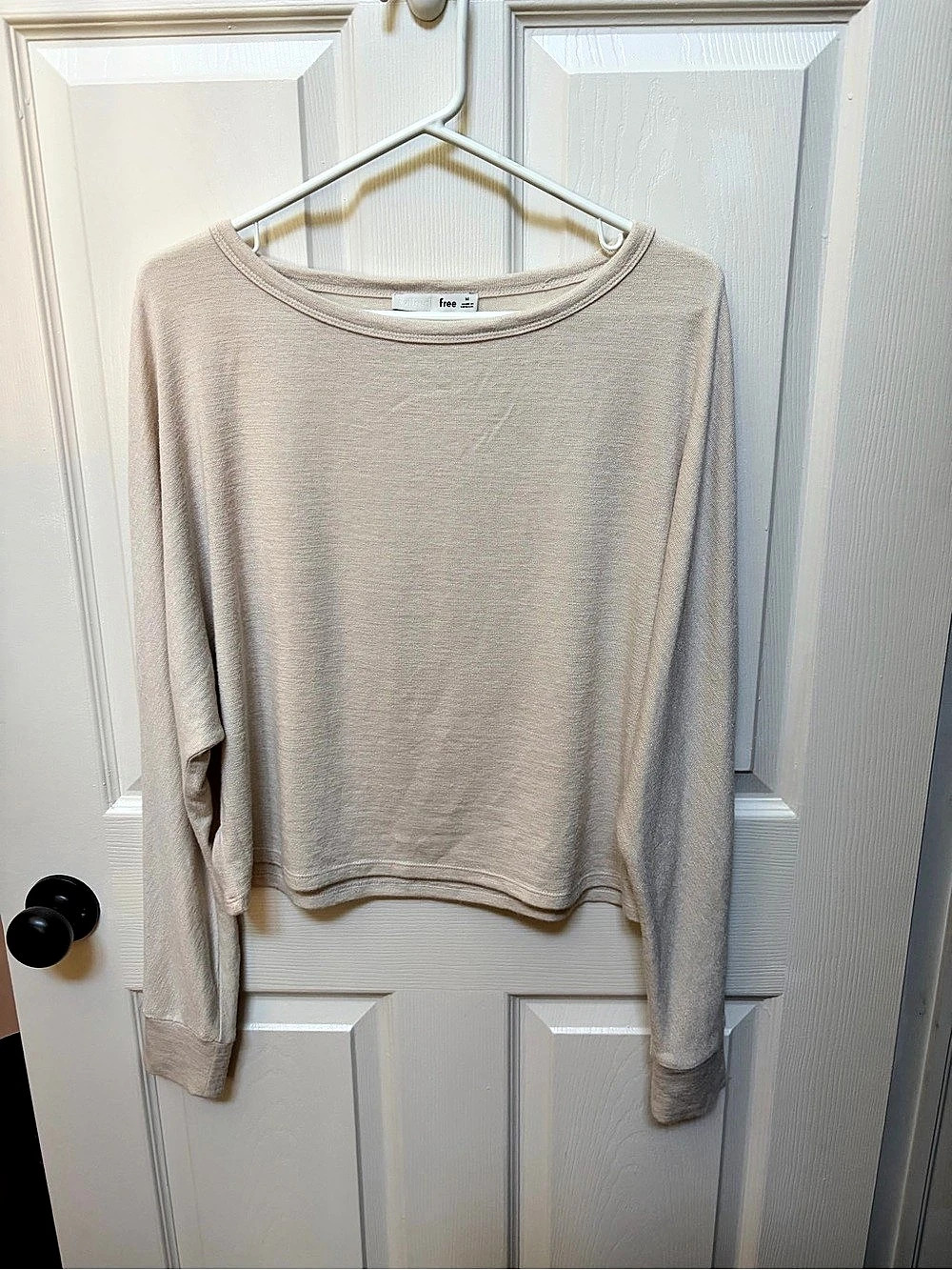 Wilfred Free Long Sleeve Tunic in Beige Size Medium Like New